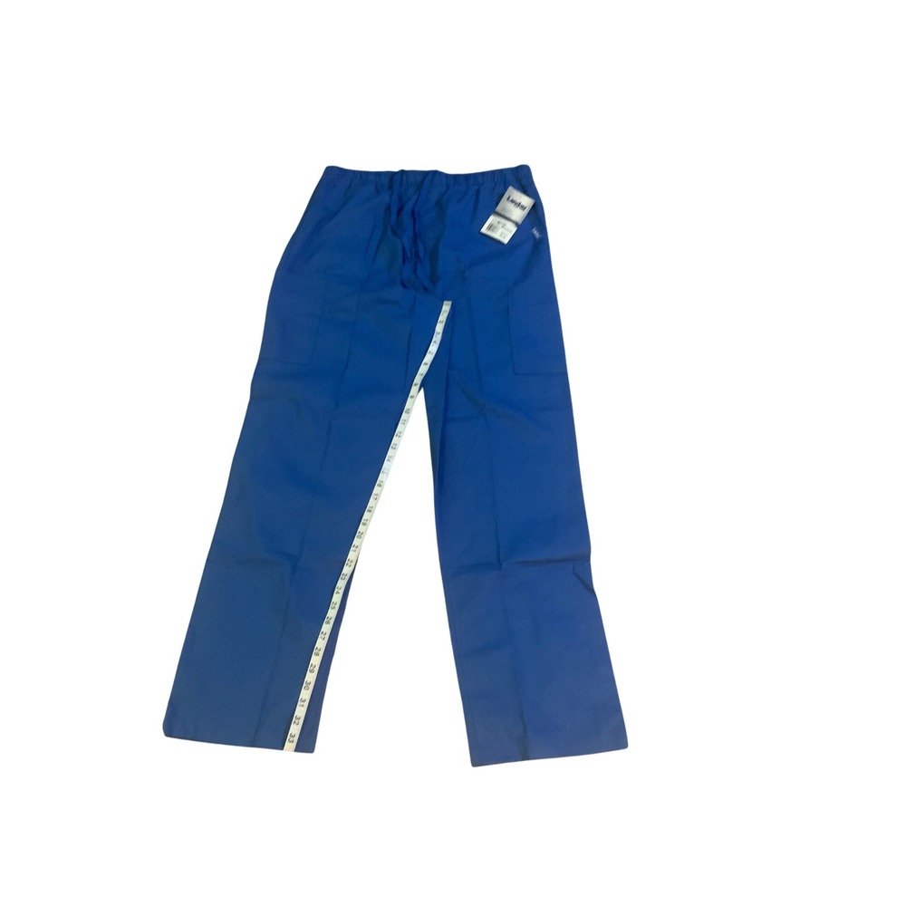 Landau For Men Scrub Pants Royal Blue Cargo Elastic Waist Drawstring 8555 TLG